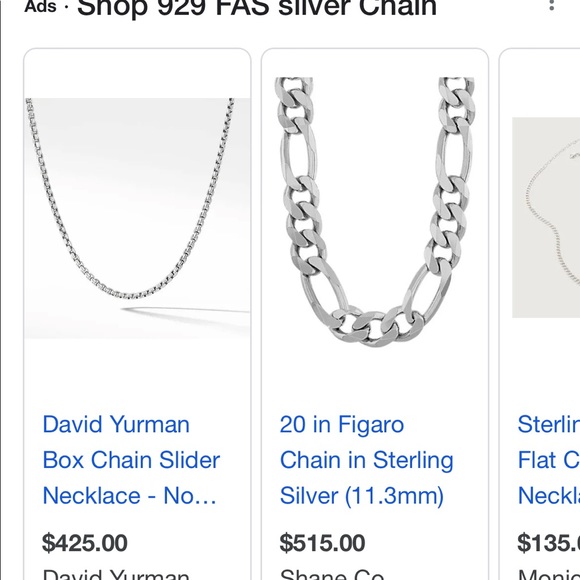 Gorgeous Silver Chain w Sterling CrossCZ Bagets Diamonds/929 FAS Expensive chain - Picture 11 of 11